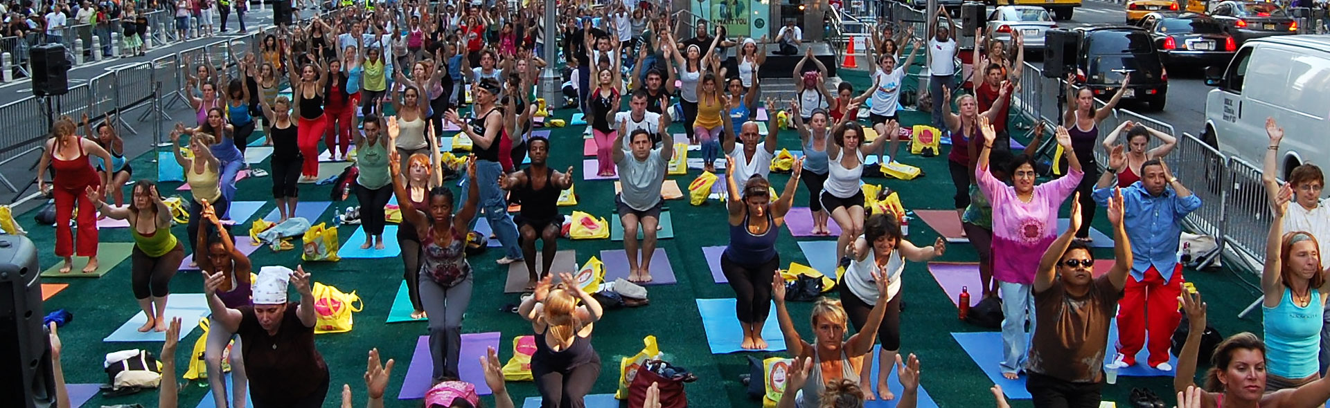 Joschi & Monika - Joschi Yoga in Times Square NYC