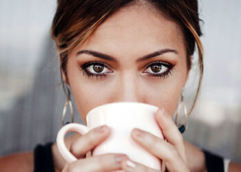 Person getting ready for the day with a peaceful morning routine