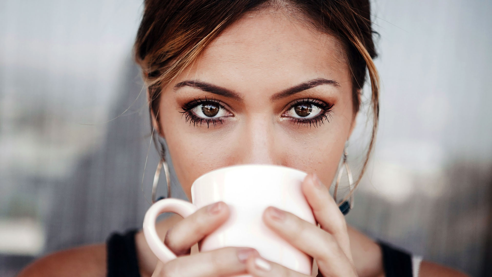 Person getting ready for the day with a peaceful morning routine