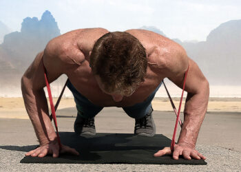 push-up with resistance band