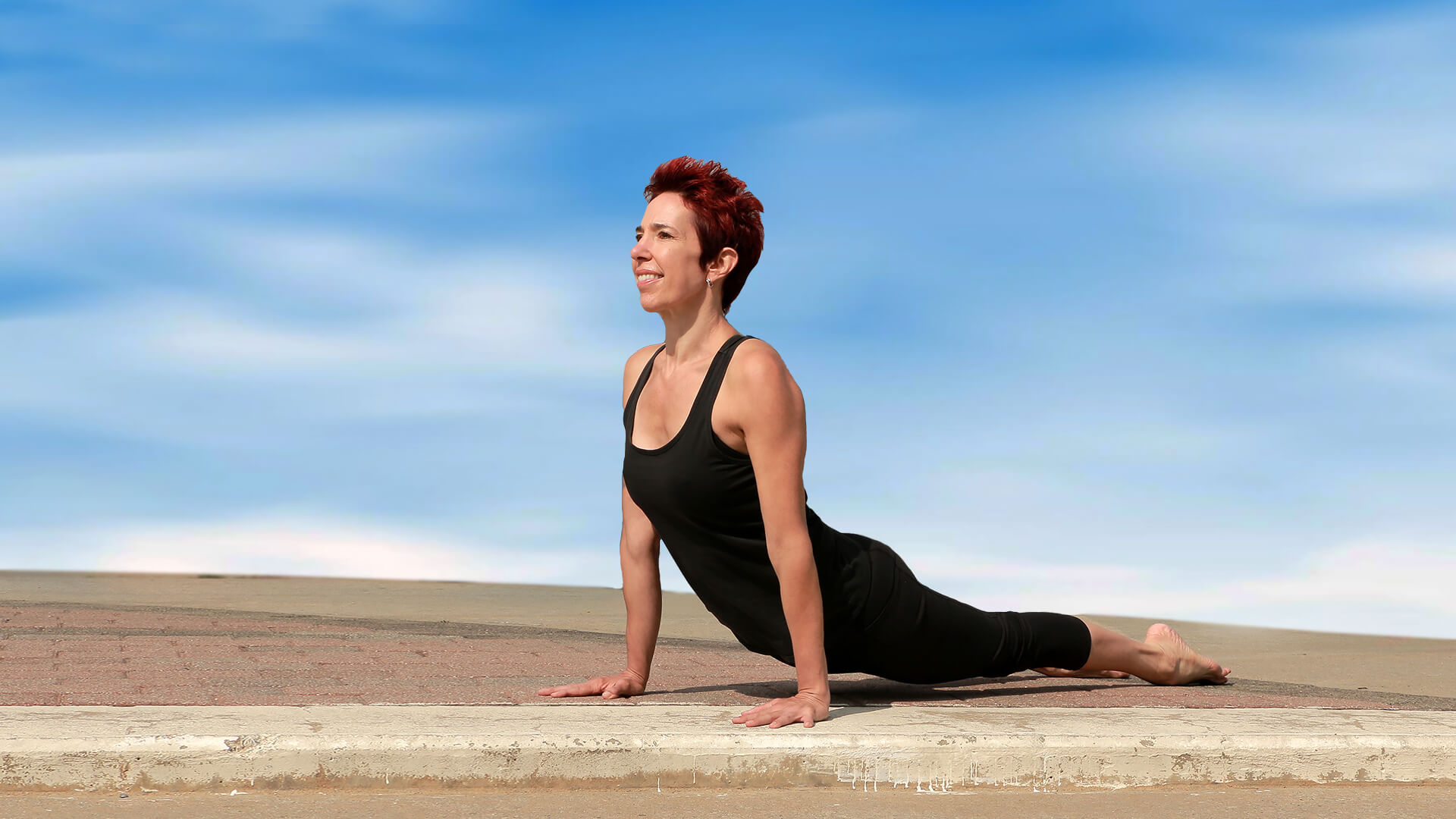 upward facing dog pose